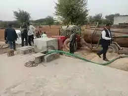 Nagaur पुराना तेलीवाड़ा में चल रहा था चोरी का पानी बेचने का धंधा, विभाग ने पकड़ा