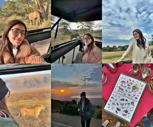 Ananya Panday enjoyed African safari with wildlife