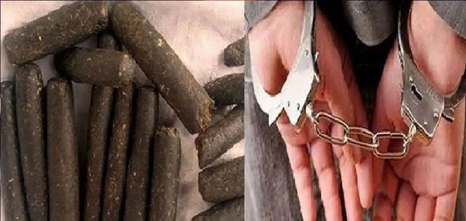 Hashish smugglers busted Muzaffarnagar police busted hashish smugglers, three smugglers arrested with 10 kg hashish