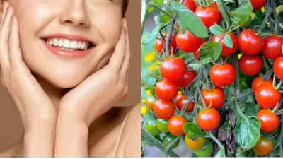 Do you also want to get pink cheeks then eat raw tomatoes daily, you will get glowing skin.