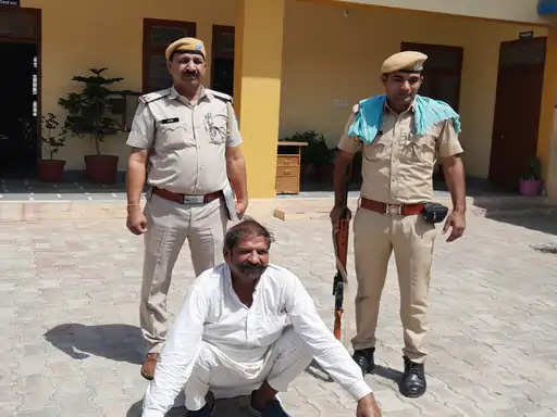 Hanumangarh अवैध हथियार के साथ हिस्ट्रीशीटर गिरफ्तार, कार्रवाई जारी