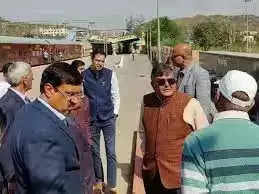 Udaipur वे महाप्रबंधक ने किया जिला स्टेशन का किया दौरा, जांची सुविधाएं
