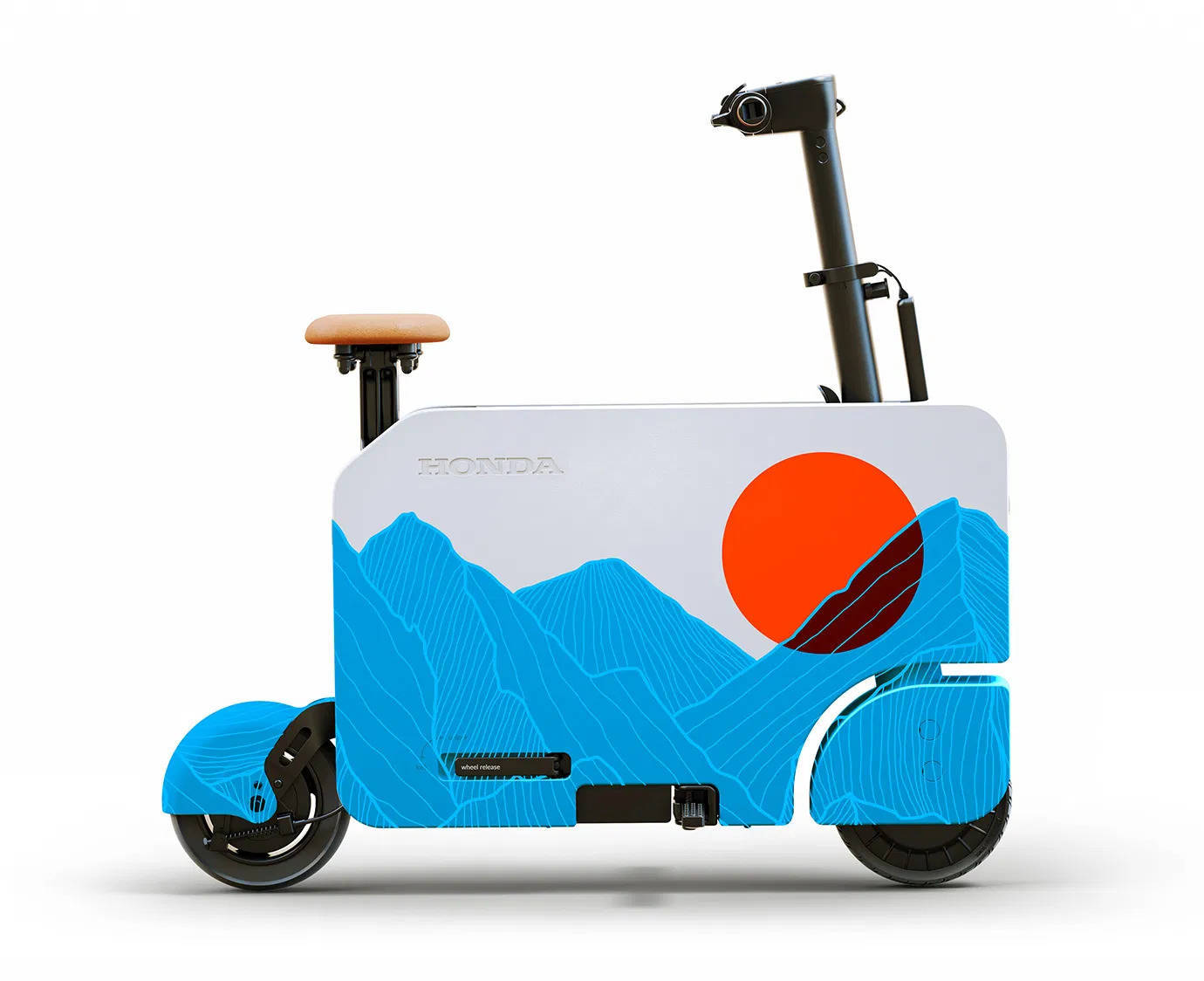 Have you ever seen an electric scooter like a suitcase?